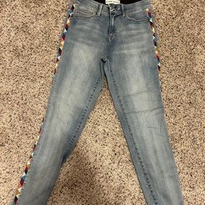 Knox rose multiple colored blue washed jeans!